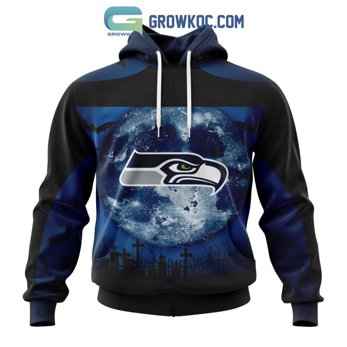 Seattle Seahawks NFL Special Halloween Night Concepts Kits Hoodie T Shirt -  Growkoc