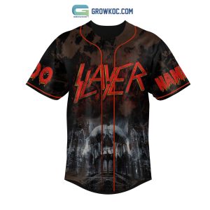 Slayer Death Means Nothing There Is No End I Will Be Reborn Halloween Personalized Baseball Jersey