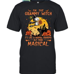 Snoopy Halloween I'm The Grammy Witch It's Like A Normal Grandma But More Magical T Shirt