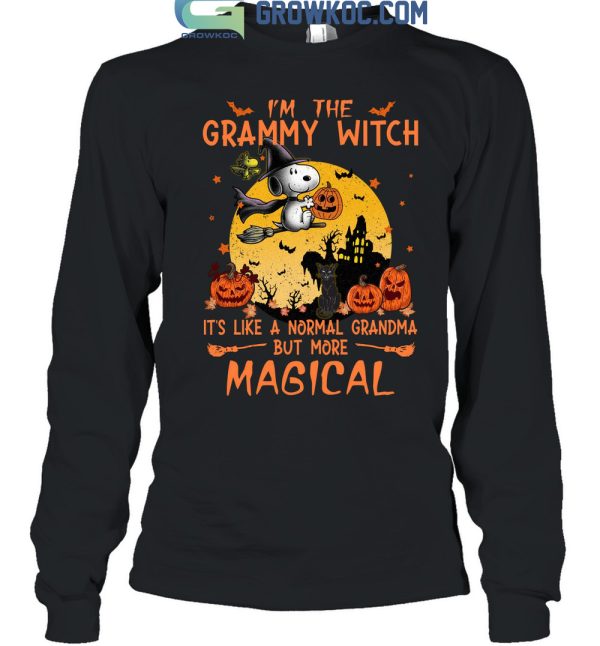 Snoopy Halloween I’m The Grammy Witch It’s Like A Normal Grandma But More Magical T Shirt