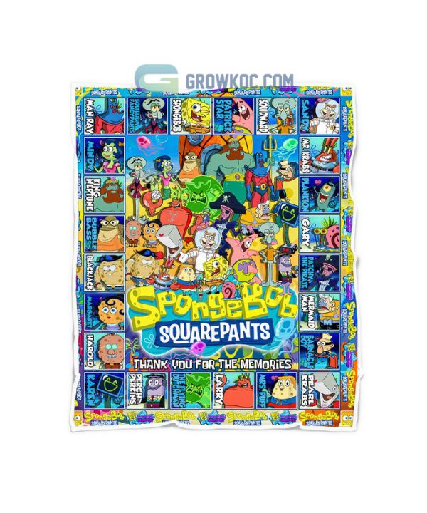 Spongebob Squarepants TV Series Memories Fleece Blanket Quilt