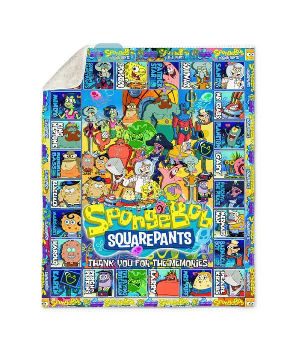 Spongebob Squarepants TV Series Memories Fleece Blanket Quilt