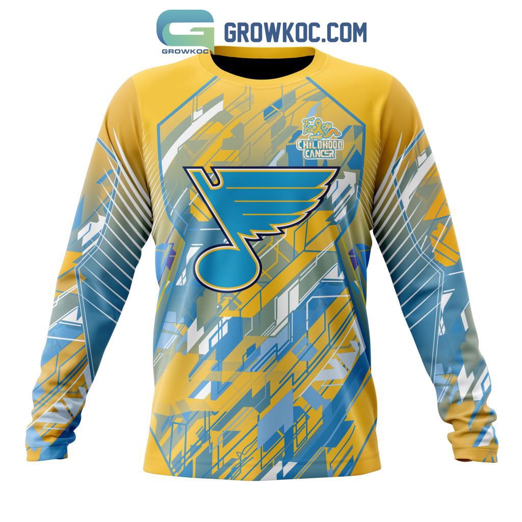NHL St.Louis Blues Hockey Jack Skellington Halloween Long Sleeve T-Shirt