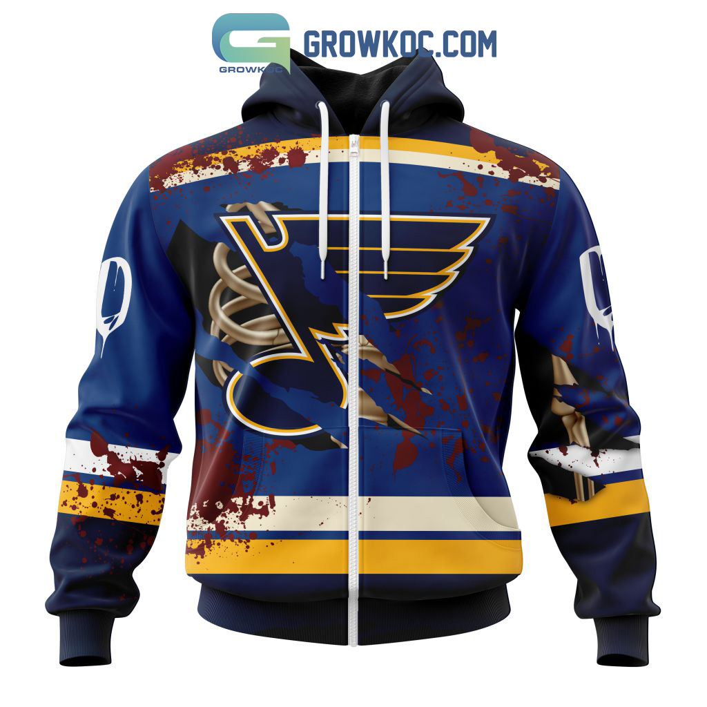 St. Louis Blues NHL Special Design Jersey With Your Ribs For