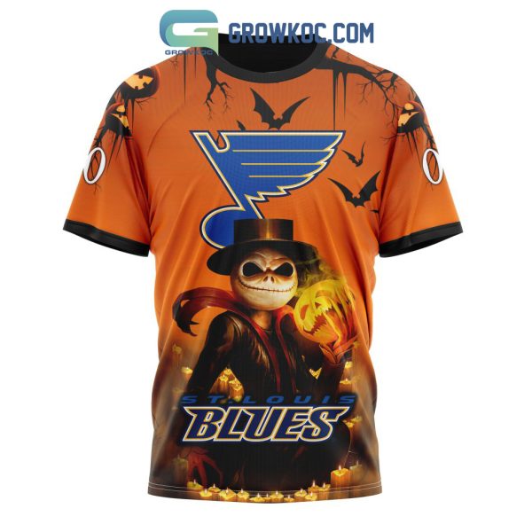 St. Louis Blues NHL Special Jack Skellington Halloween Concepts Hoodie T Shirt