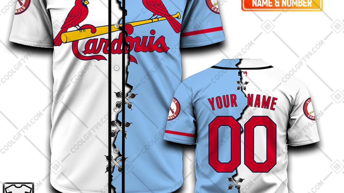 St. Louis Cardinals MLB Stitch Baseball Jersey Shirt Design 8