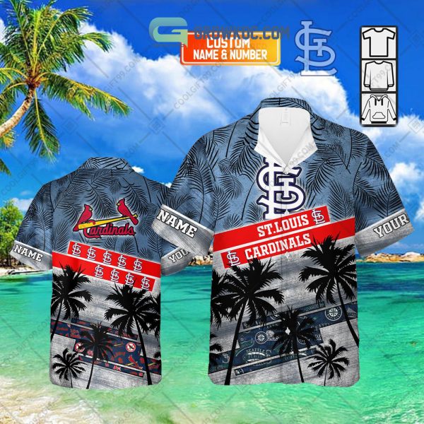 St. Louis Cardinals MLB Personalized Palm Tree Hawaiian Shirt