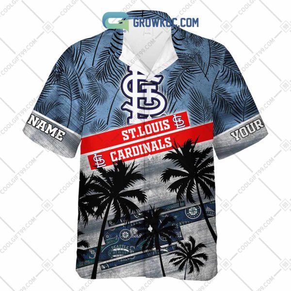 St. Louis Cardinals MLB Personalized Palm Tree Hawaiian Shirt