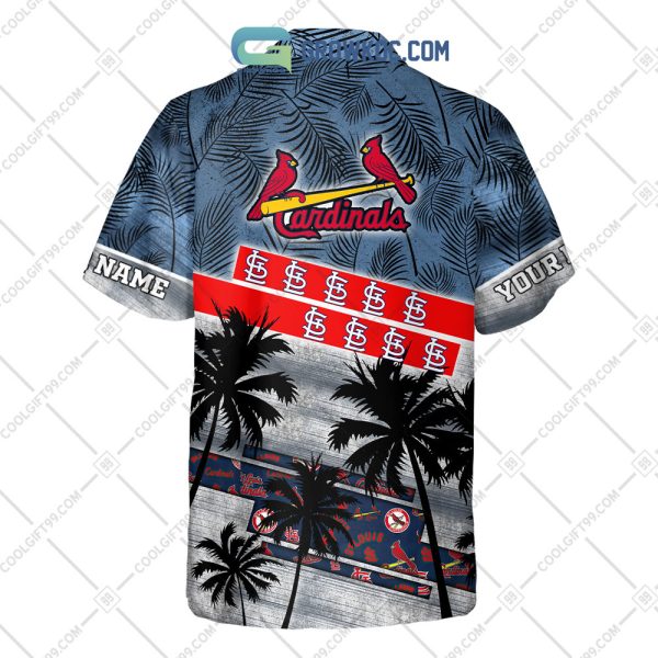 St. Louis Cardinals MLB Personalized Palm Tree Hawaiian Shirt