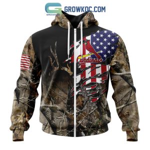 St. Louis Cardinals MLB Special Camo Realtree Hunting Hoodie T Shirt