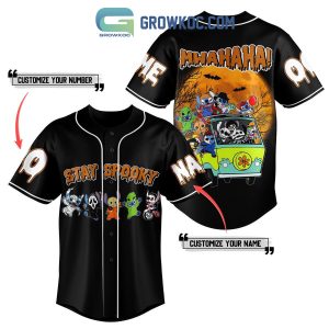 Stay Spooky Stitch  Halloween Pumpkin Personalized Baseball Jersey