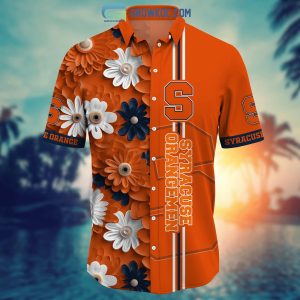 Syracuse Orange NCAA Flower Hawaiian Shirt
