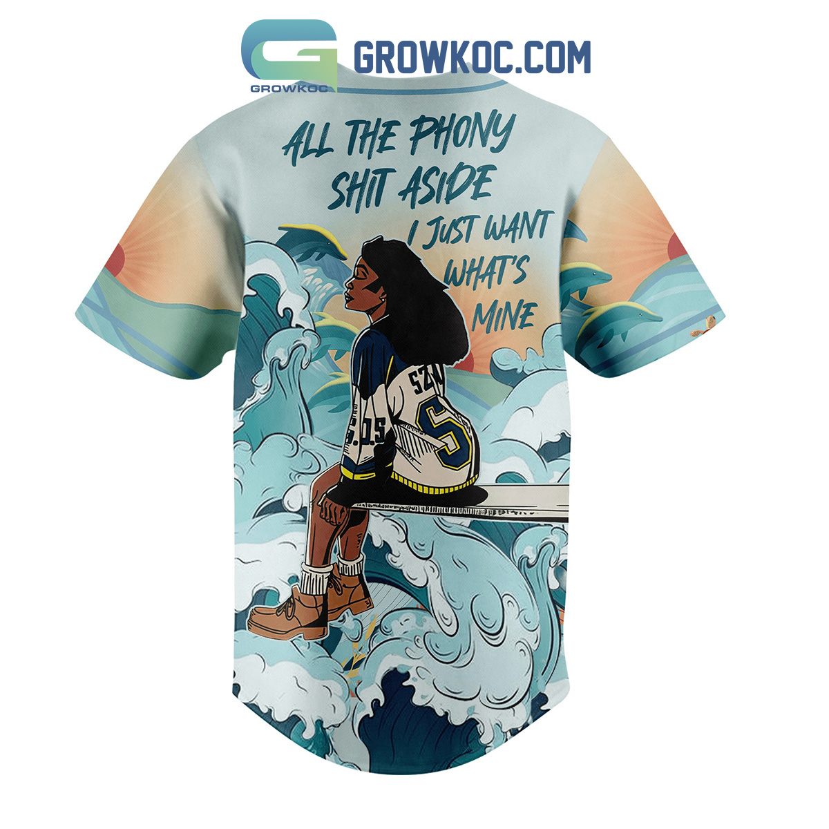 Sza Sos Tour All The Phony Shit Aside I Just Want What's Mine Baseball  Jersey - Growkoc