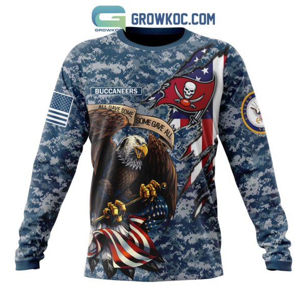 Tampa Bay Buccaneers NFL Honor US Navy Veterans All Gave Some Some Gave All Personalized Hoodie T Shirt