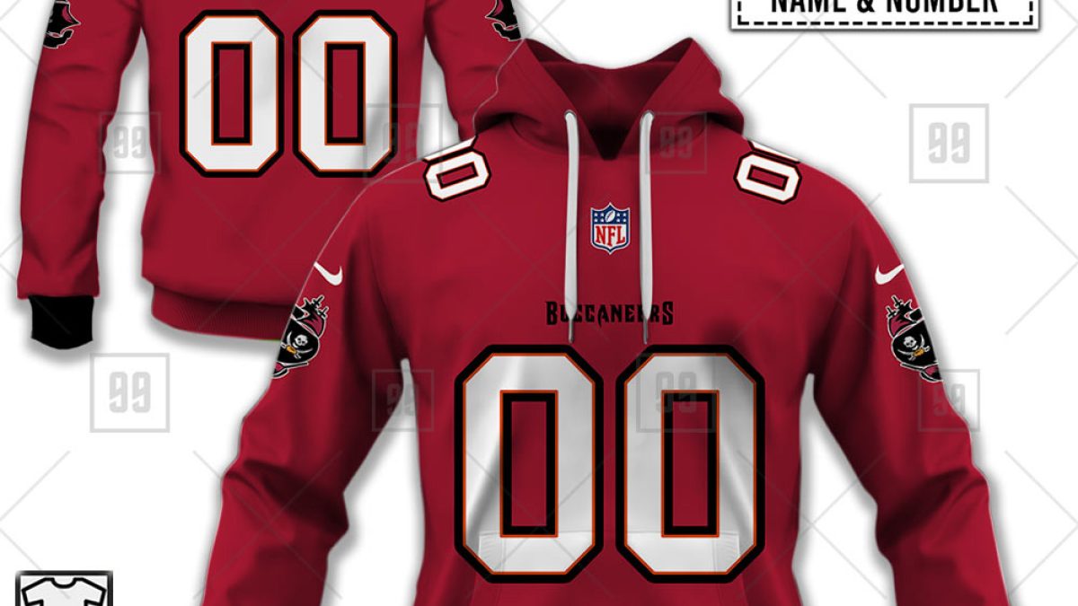 Tampa Bay Buccaneers NFL Personalized Home Jersey Hoodie T Shirt