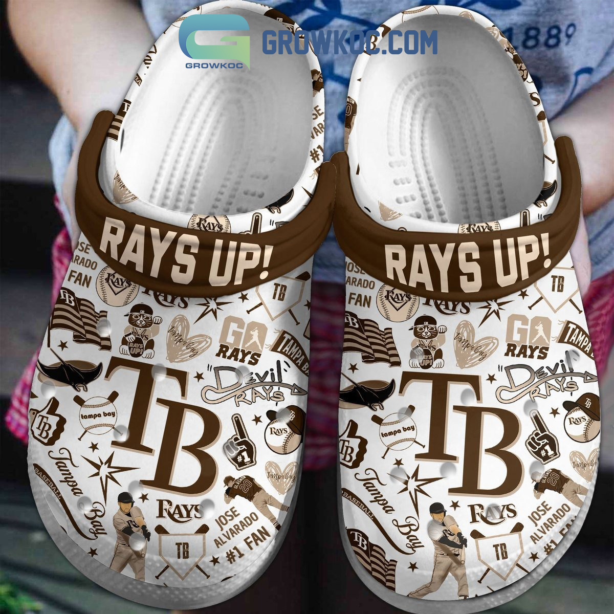 Tampa Bay Rays Football Palomino Styles Clogs Crocs