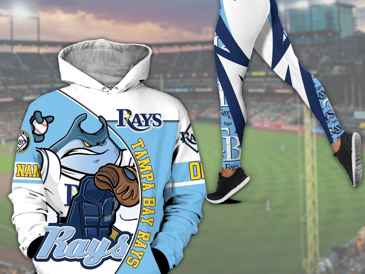 Tampa Bay Rays Mascot Personalized Hoodie Leggings Set - Growkoc