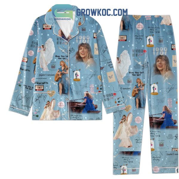 Taylor Swift How You Get The Girl Blue Design Pajamas Set