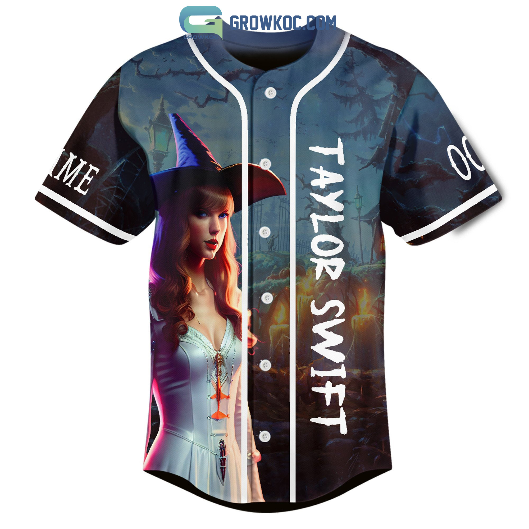 Taylor Swift The Eras Ghost All Album Halloween Personalized Baseball Jersey