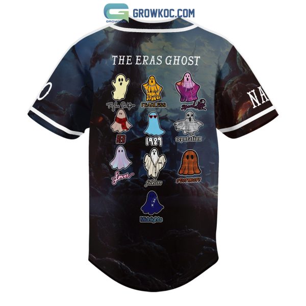 Taylor Swift The Eras Ghost All Album Halloween Personalized Baseball Jersey