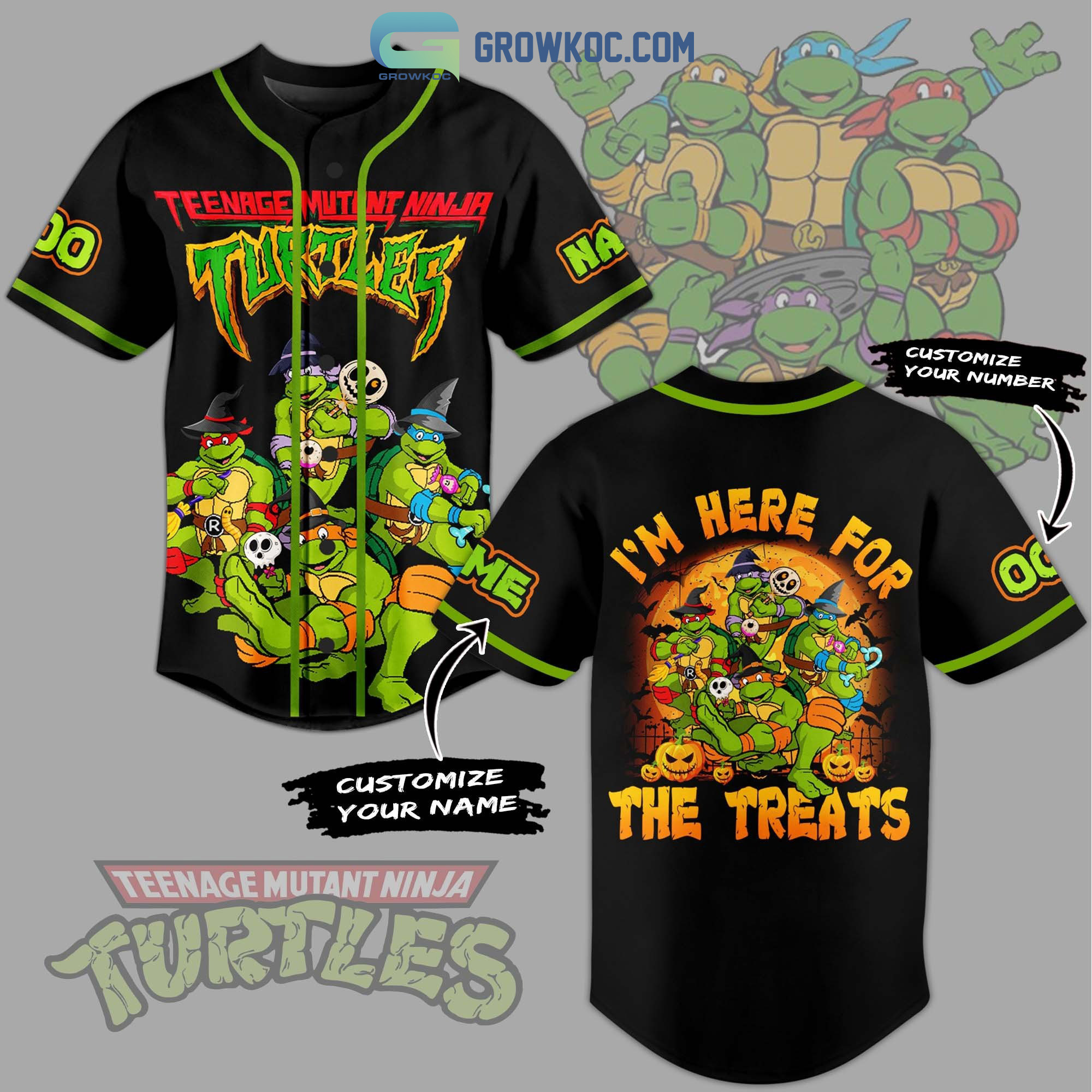 Teenage Mutant Ninja Turtles I'm Here For The Treats Personalized