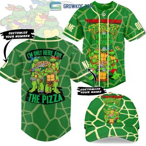 Teenage Mutant Ninja Turtles I'm Only Here For The Pizza Personalized Baseball Jersey