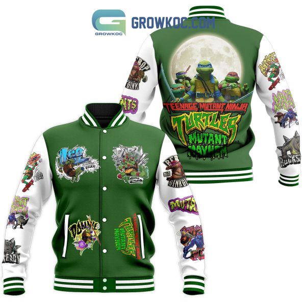 Teenage Mutant Ninja Turtles Mutant Mayhem Green Design Baseball Jacket