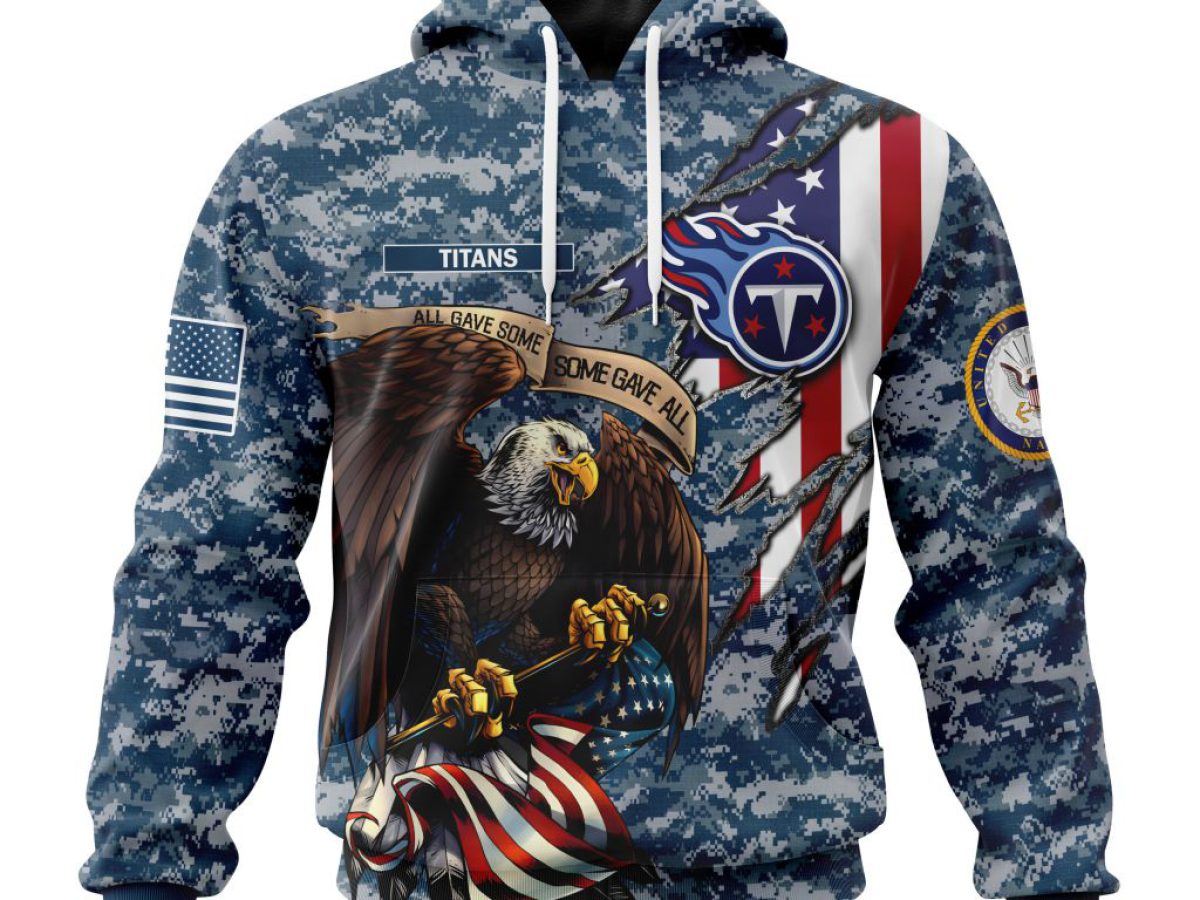 Personalized NFL Tennessee Titans Salute To Service Honor Veterans And  Their Families Hoodie - Torunstyle