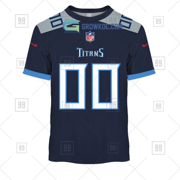 Tennessee Titans NFL Personalized Home Jersey Hoodie T Shirt