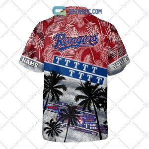Texas Rangers MLB Hawaiian Shirt Custom Straw Hats Aloha Shirt