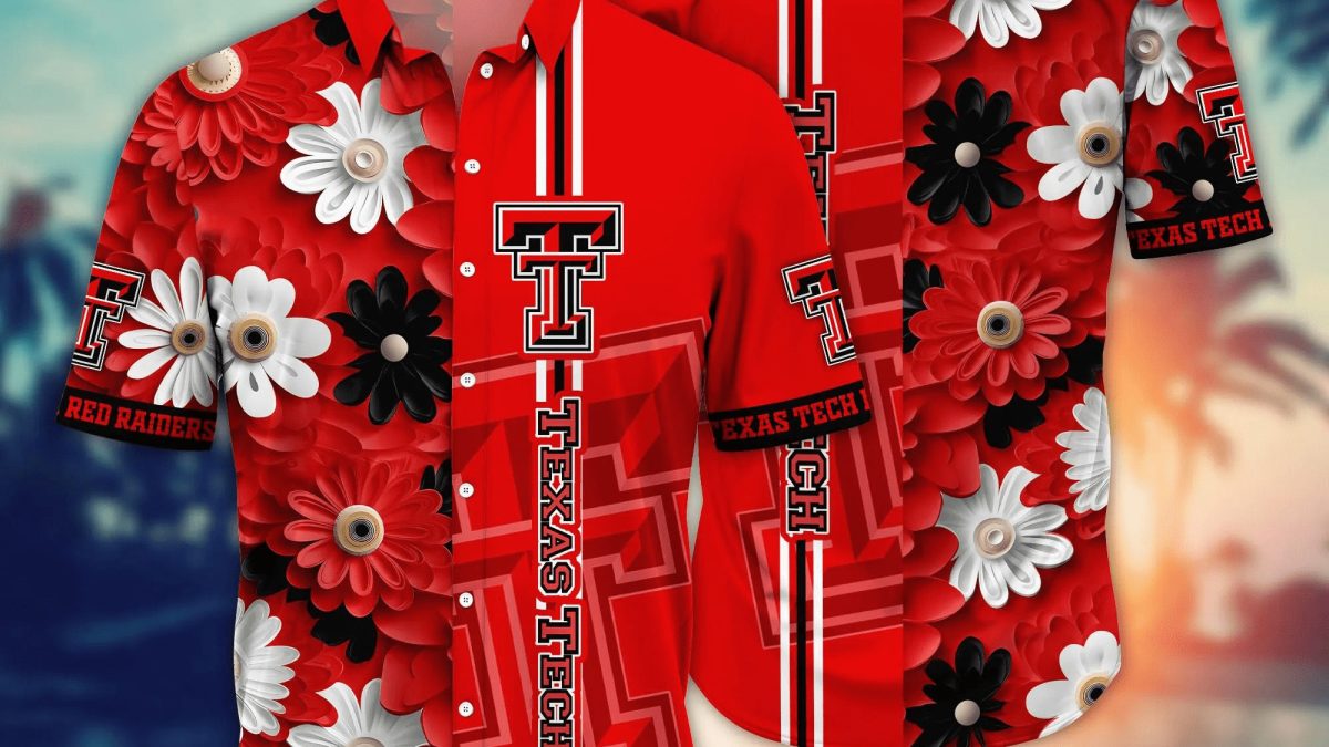 Stylish NCAA Texas Tech Red Raiders Hawaiian Shirt Custom Name