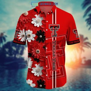 Texas Tech Red Raiders NCAA Flower Hawaiian Shirt