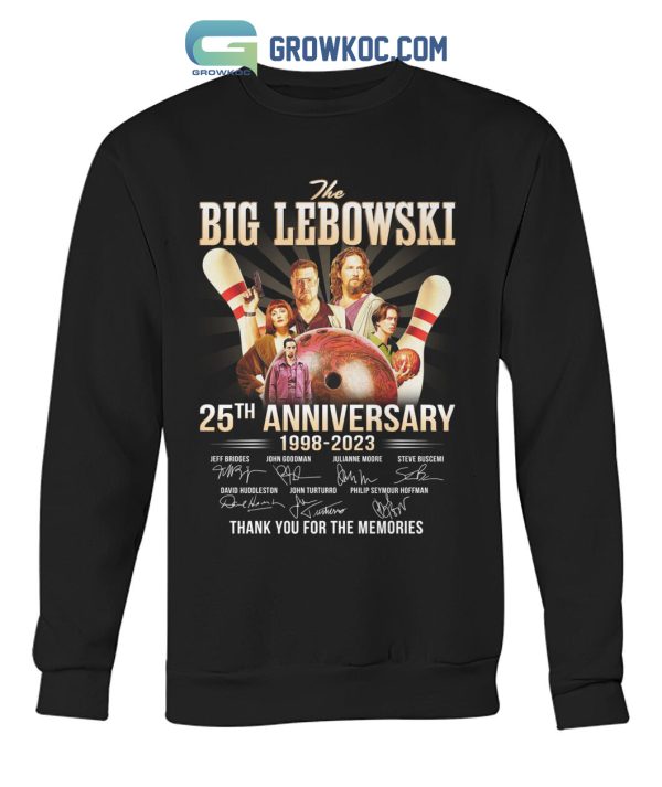 The Big Lebowski 25th Anniversary 1998 2023 Memories T Shirt