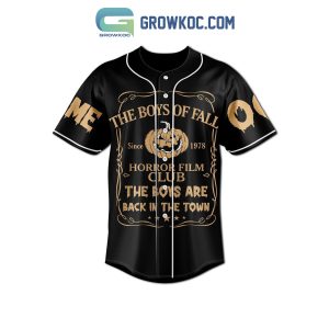 The Boys Of Fall Horror Film Club It's The Most Wonderful Time Of The Years Personalized Baseball Jersey