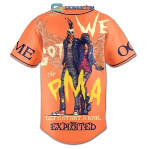 The Exploited Punks Not Dead Personalized Orange Design Baseball Jersey