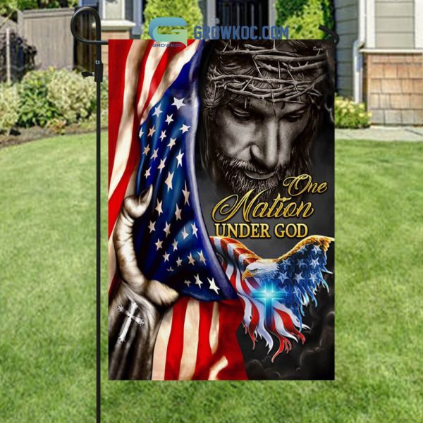 The Nation Under God Jesus American House Garden Flag
