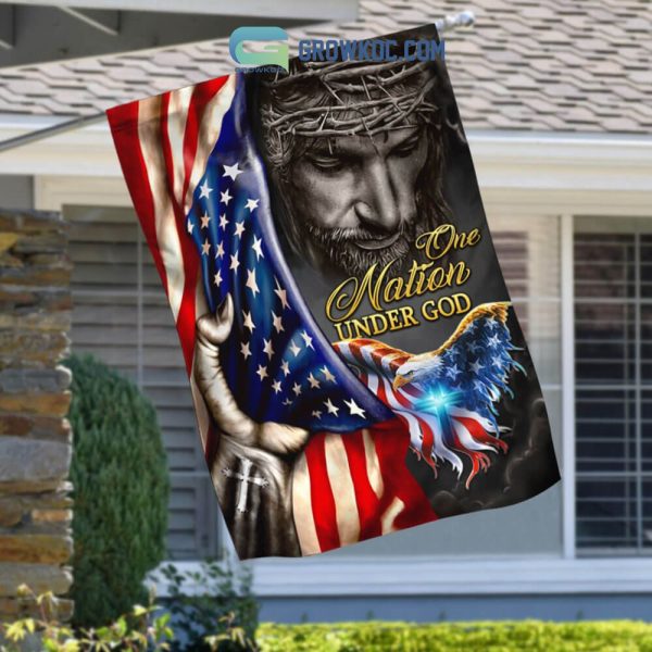 The Nation Under God Jesus American House Garden Flag