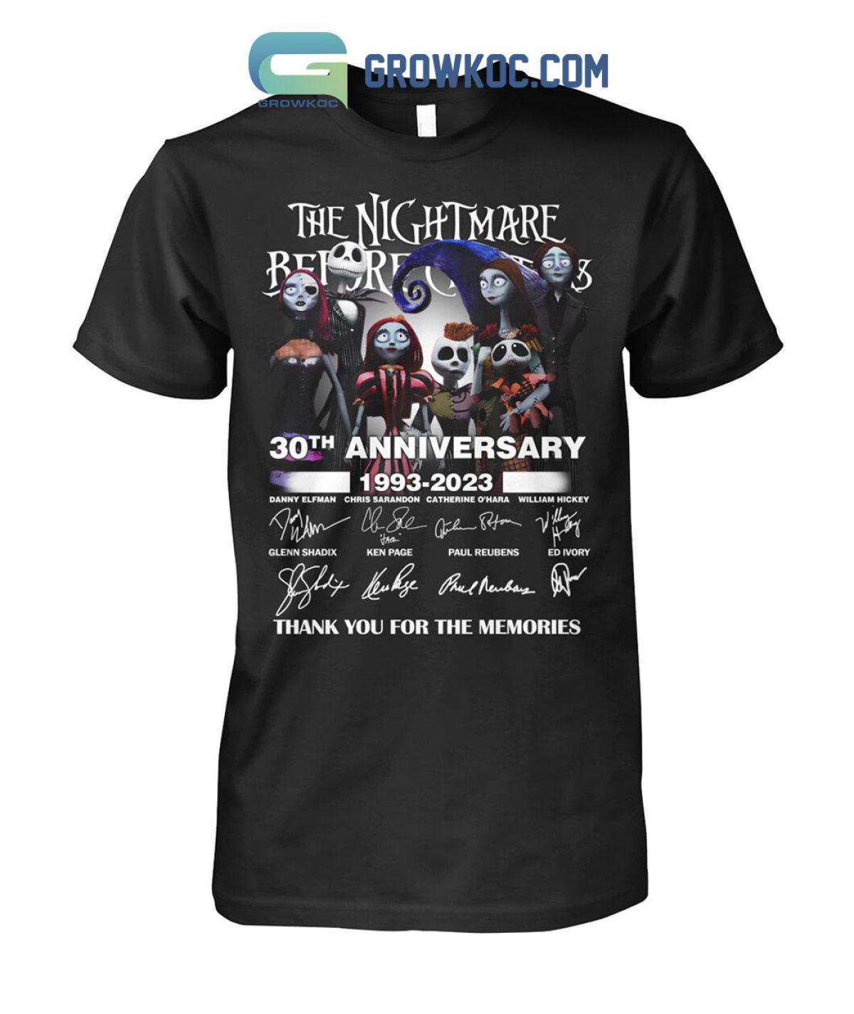 The Nightmare Before Christmas 30th Anniversary 1993 2023 Memories Shirt  Hoodie Sweater - Growkoc