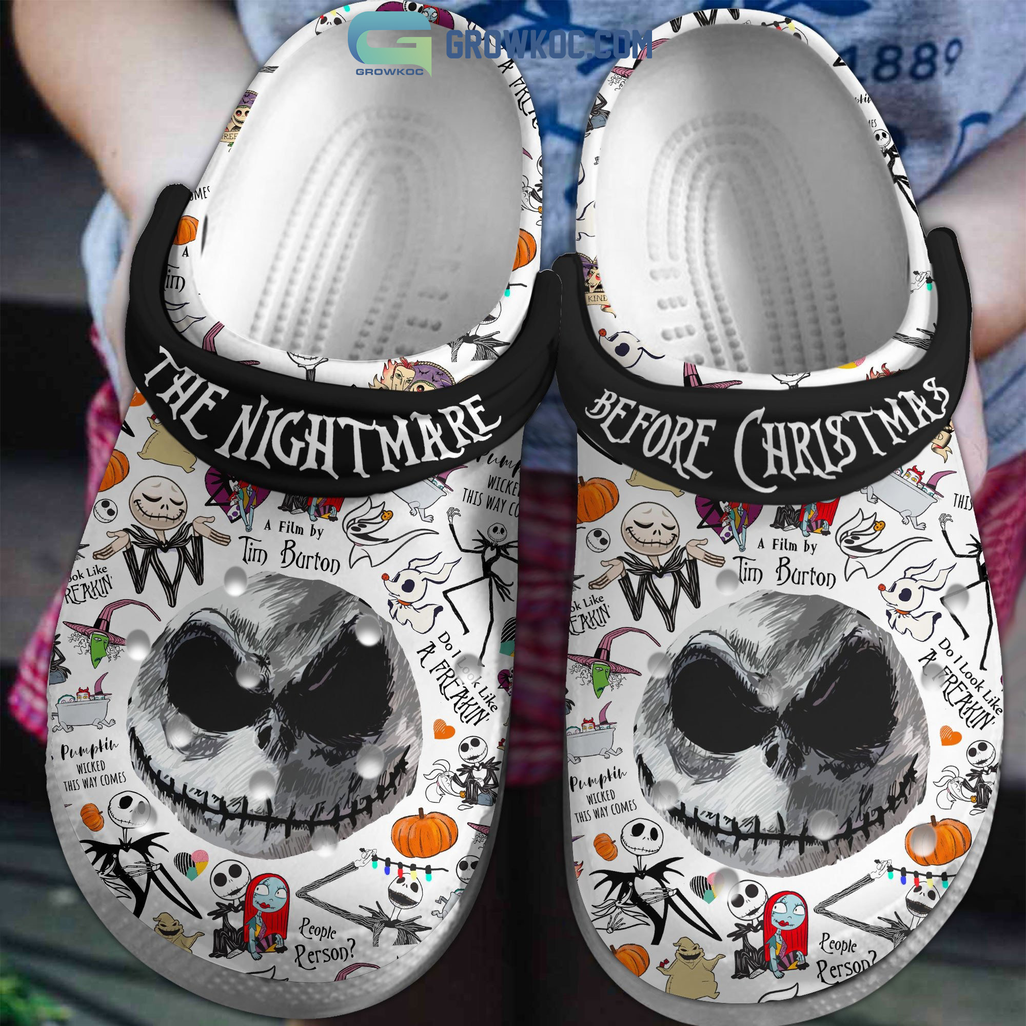 Halloween The Nightmare Before Christmascrocs Comfortable Shoes