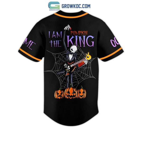 The Nightmare Before Christmas I Am The Pumpkin King Personalized Baseball Jersey