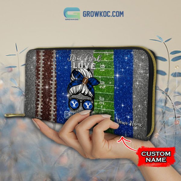 This Girl Love BYU Cougars NCAA Personalized Women Handbags And Women Purse Wallet