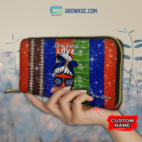 This Girl Love Florida Gators NCAA Personalized Women Handbags And Women Purse Wallet