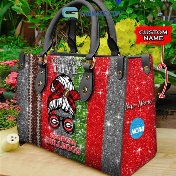 This Girl Love Georgia Bulldogs NCAA Personalized Women Handbags And Women Purse Wallet