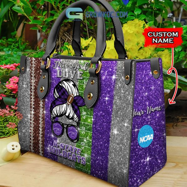 This Girl Love Kansas State Wildcats NCAA Personalized Women Handbags And Women Purse Wallet