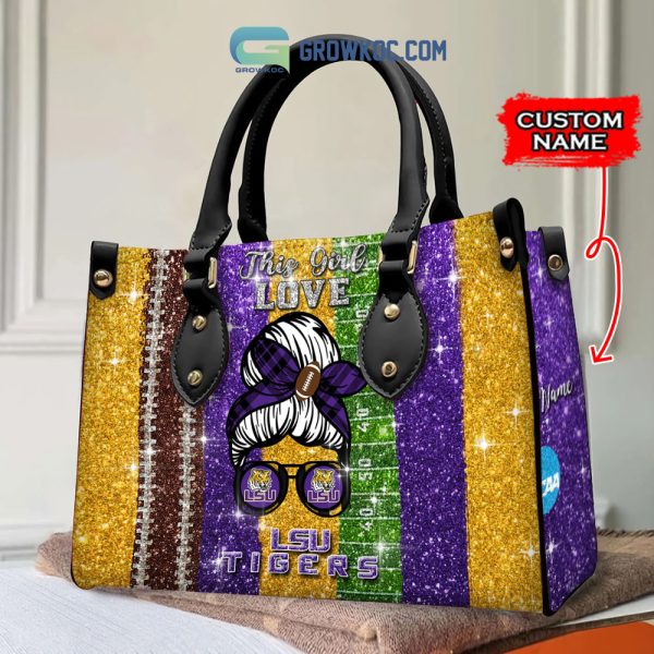 This Girl Love LSU Tigers NCAA Personalized Women Handbags And Women Purse Wallet