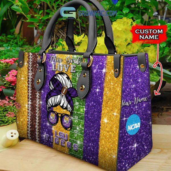 This Girl Love LSU Tigers NCAA Personalized Women Handbags And Women Purse Wallet