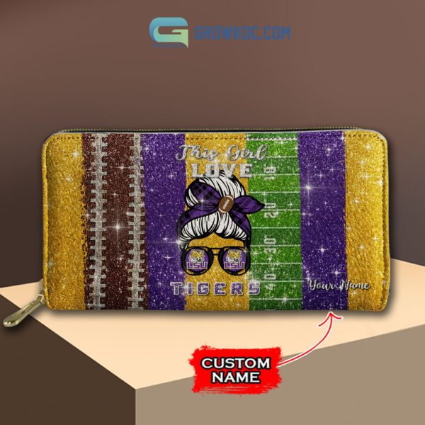 This Girl Love LSU Tigers NCAA Personalized Women Handbags And Women Purse Wallet