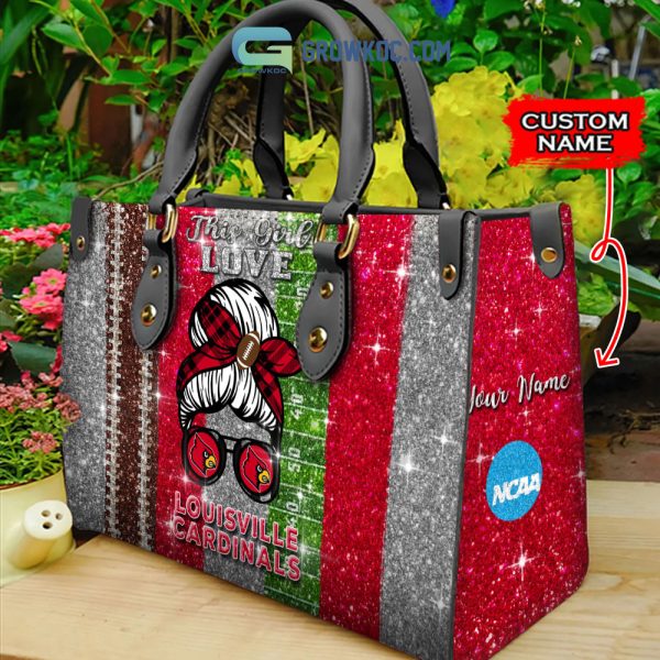 This Girl Love Louisville Cardinals NCAA Personalized Women Handbags And Women Purse Wallet