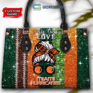 This Girl Love Miami Hurricanes NCAA Personalized Women Handbags And Women Purse Wallet