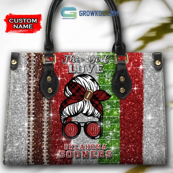 This Girl Love Oklahoma Sooners NCAA Personalized Women Handbags And Women Purse Wallet